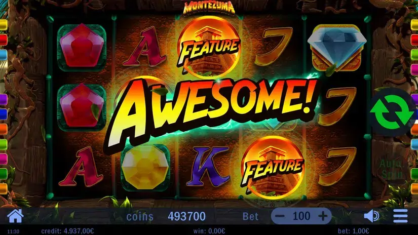 Montezuma slot screenshot 2