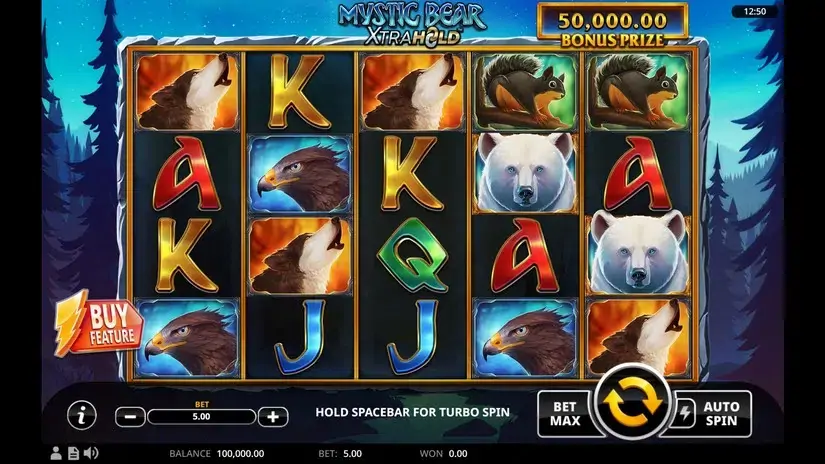Mystic Bear XtraHold slot screenshot 