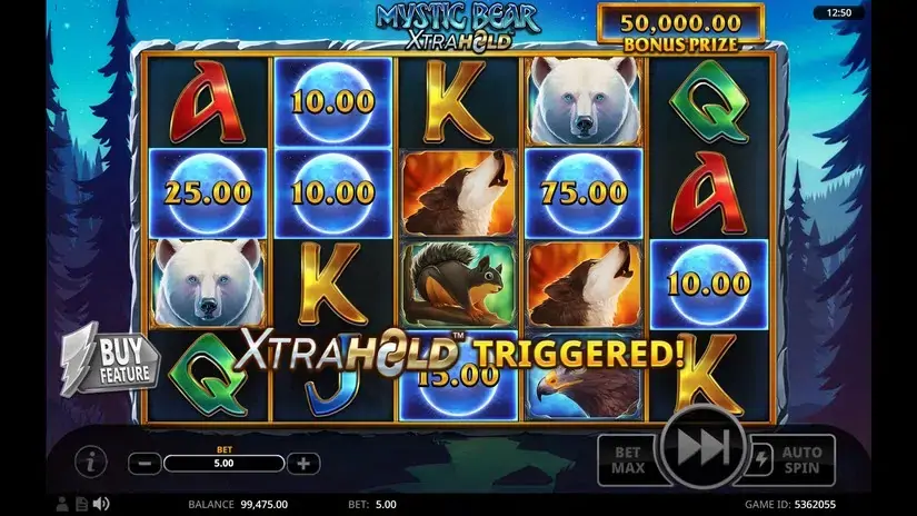 Mystic Bear XtraHold slot screenshot 3