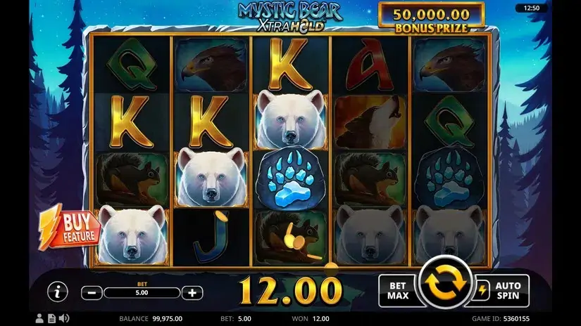 Mystic Bear XtraHold slot screenshot 2