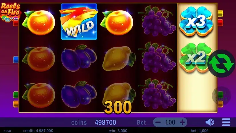 Reels on Fire slot screenshot 2