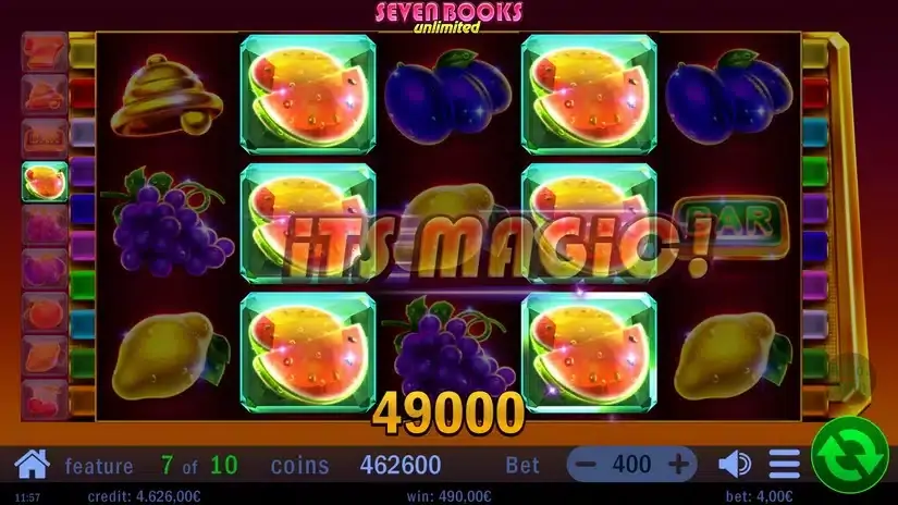 Seven Books Unlimited slot screenshot 5