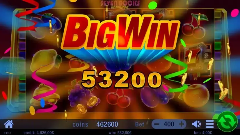 Seven Books Unlimited slot screenshot 