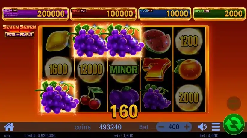 Seven Seven Pots and Pearls slot screenshot 2