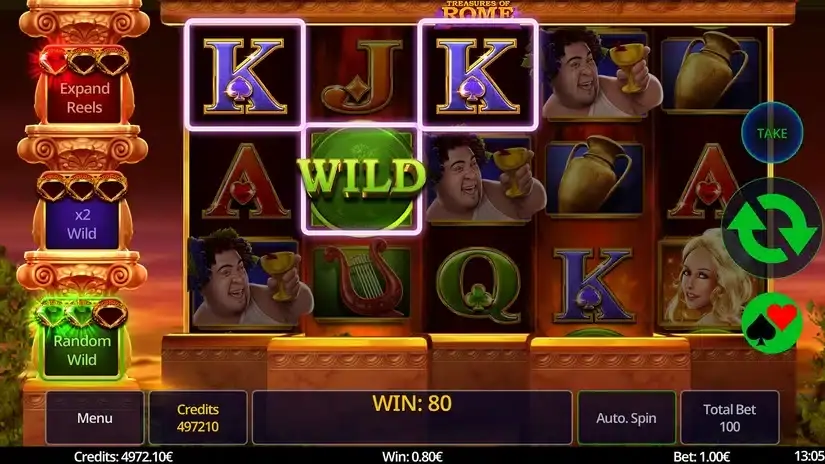 Treasures of Rome slot screenshot 2