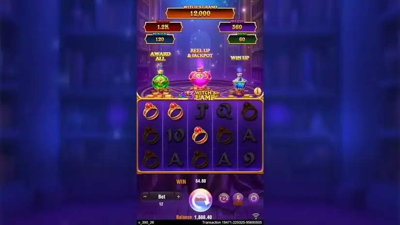 3 Witch’s Lamp slot screenshot 3
