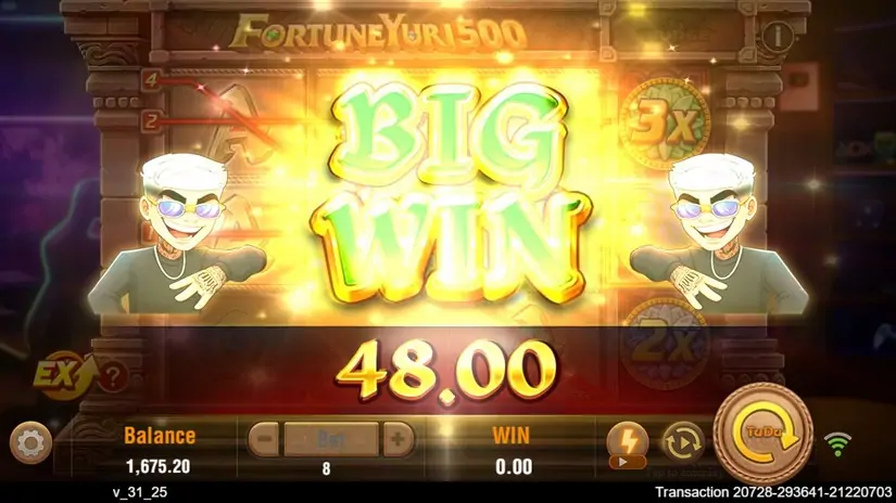 Fortune Yuri 500 slot screenshot 5