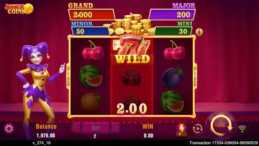 Joker Coins slot screenshot 2