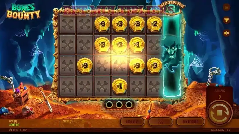 Bones & Bounty slot screenshot 5