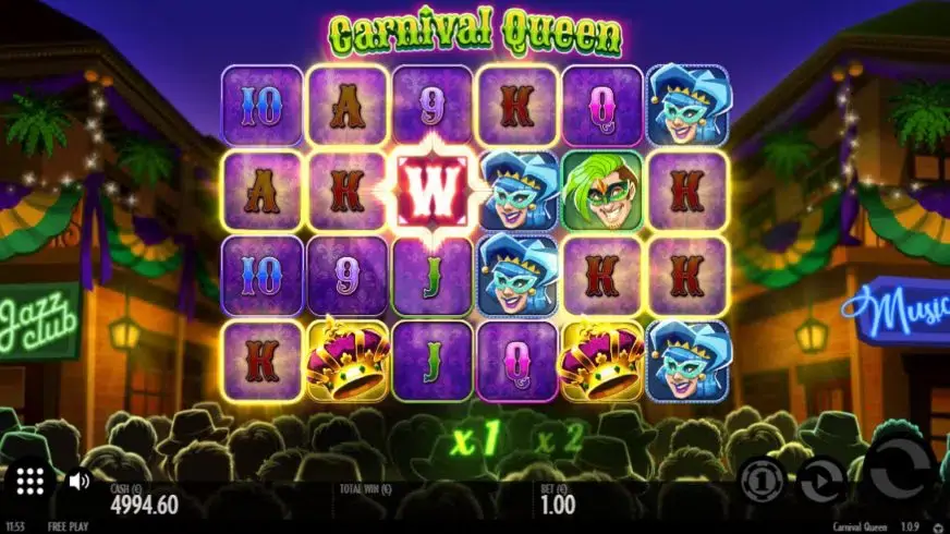 Carnival Queen slot screenshot 3