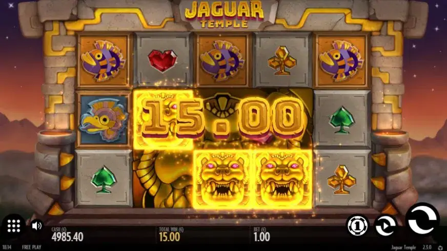 Jaguar Temple slot screenshot 