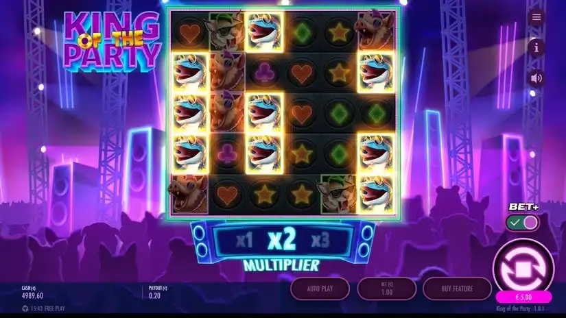 King of the Party slot screenshot 3