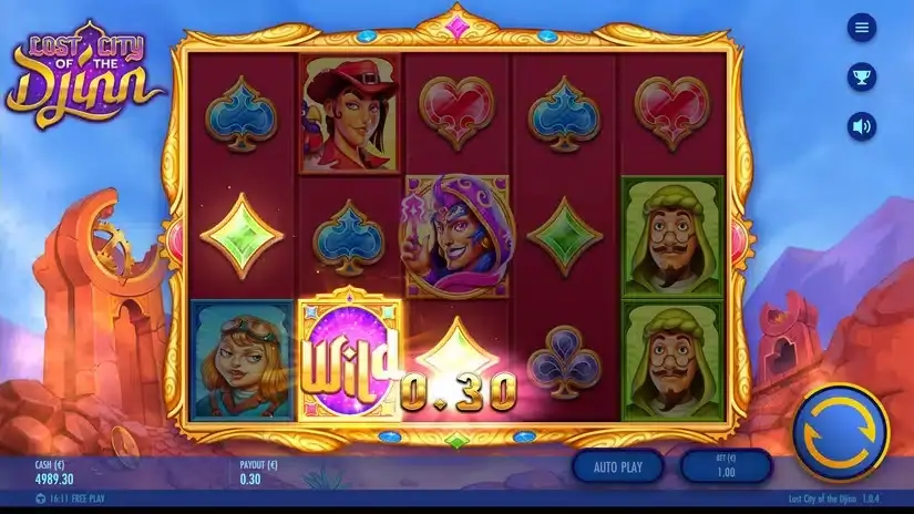 Lost City of the Djinn slot screenshot 2
