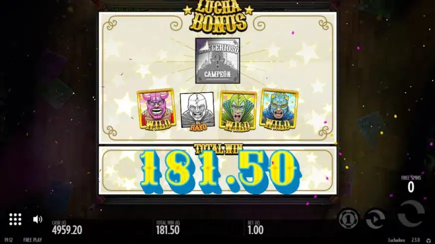 Luchadora slot screenshot 5