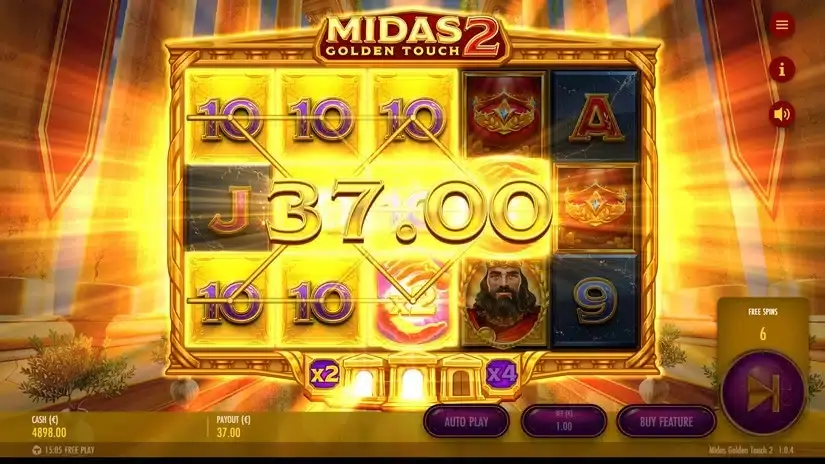 Midas Golden Touch 2 slot screenshot 4