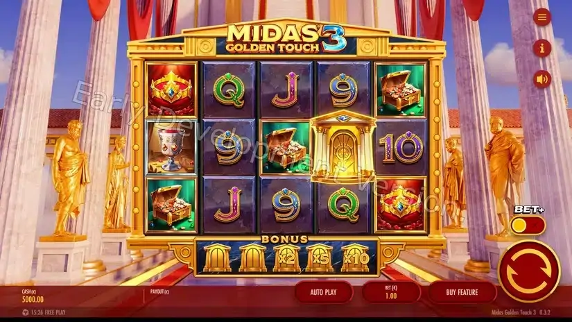 Midas Golden Touch 3 slot screenshot 