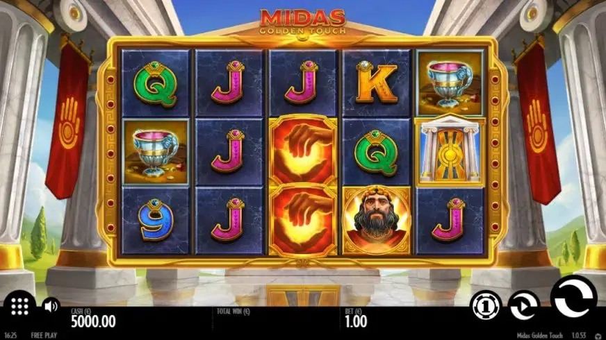 Midas Golden Touch slot screenshot 