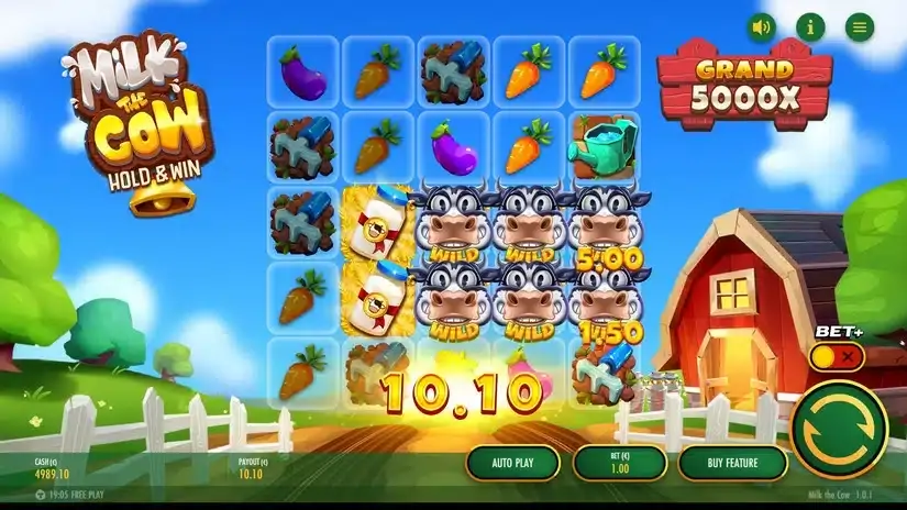 Milk The Cow slot screenshot 2