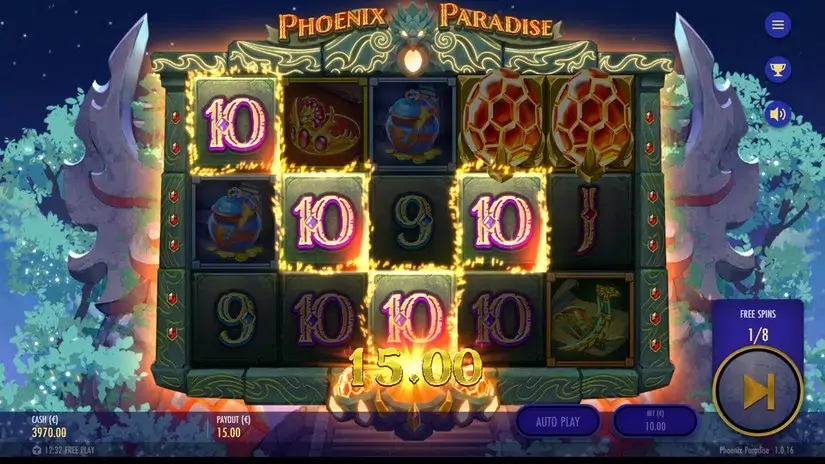 Phoenix Paradise slot screenshot 5