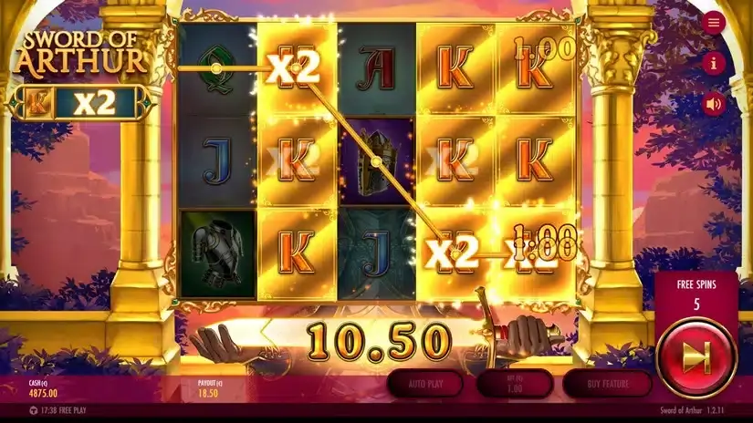 Sword of Arthur slot screenshot 5