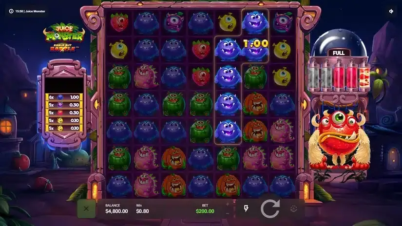 Juice Monster slot screenshot 2