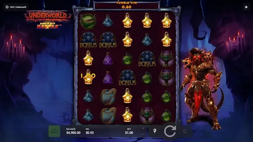 Underworld slot screenshot 1