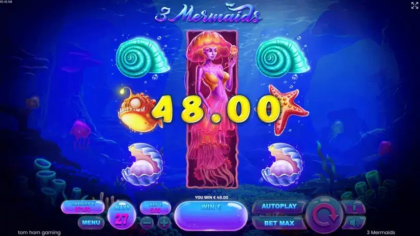 3 Mermaids slot screenshot 4