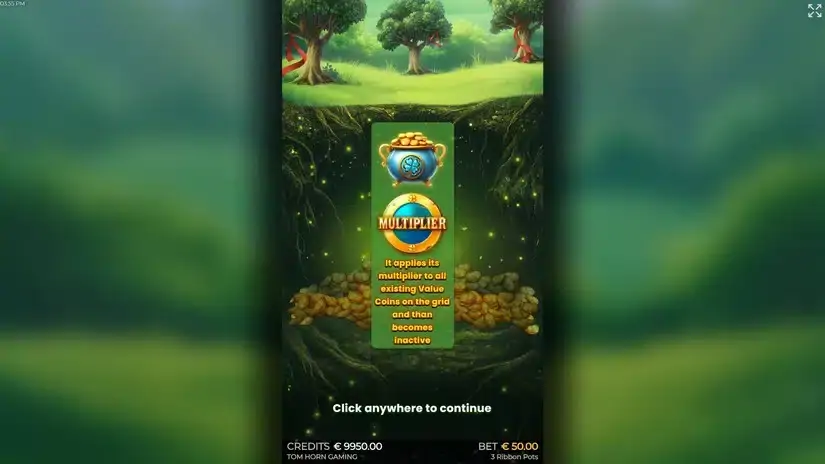 3 Ribbon Pots slot screenshot 3