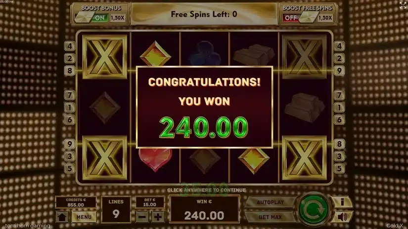 Gold X slot screenshot 6