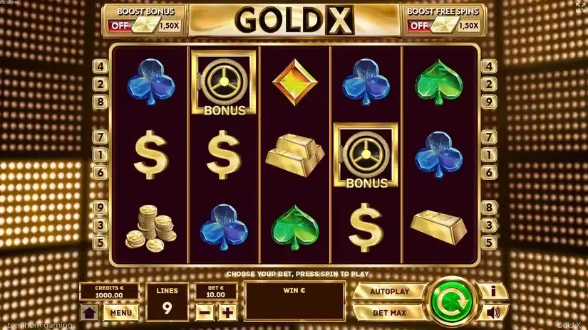 Gold X slot screenshot 1
