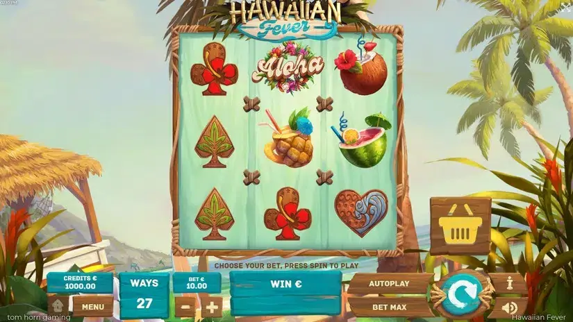 Hawaiian Fever slot screenshot 1
