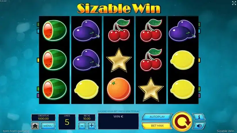 Sizable Win slot screenshot 