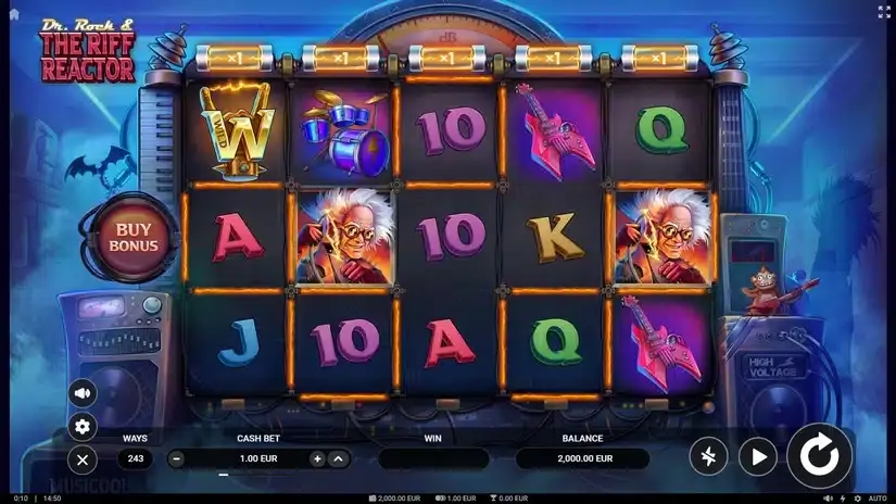 Doc Rock & the Riff Reactor slot screenshot 1