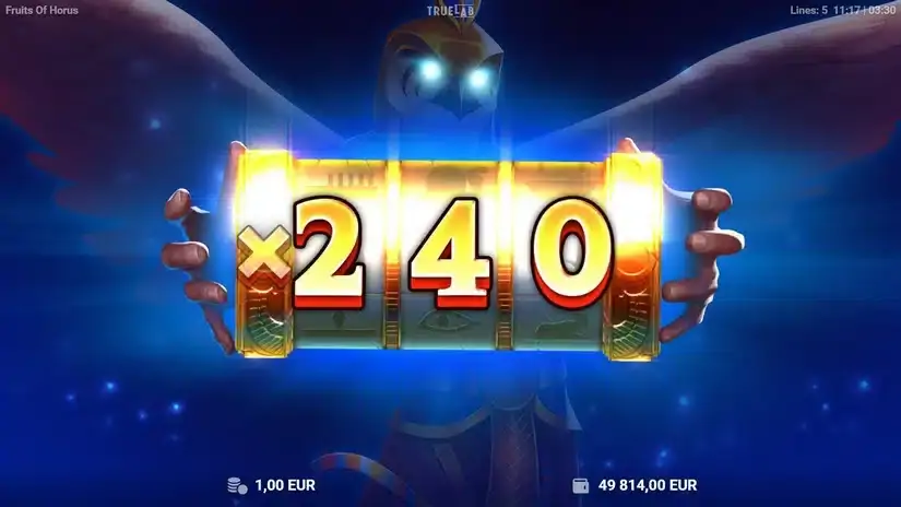 Fruits of Horus slot screenshot 