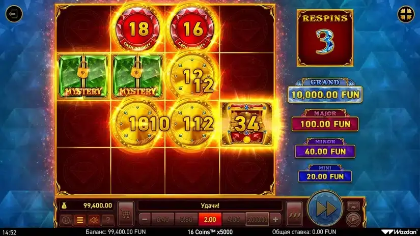 16 Coins™ x5000 slot screenshot 5