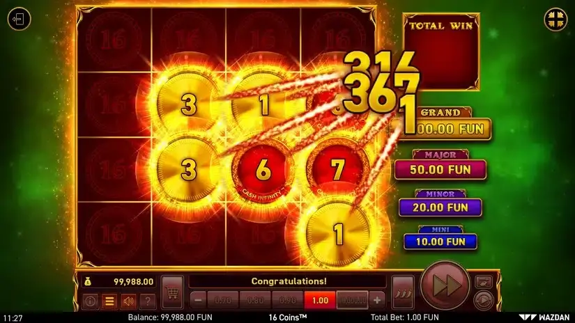 16 Coins™ slot screenshot 