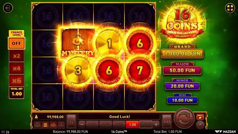16 Coins™ slot screenshot 2