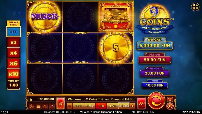 9 Coins™ Grand Diamond Edition slot screenshot 