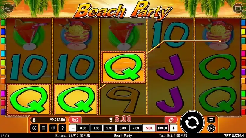 Beach Party slot screenshot 3