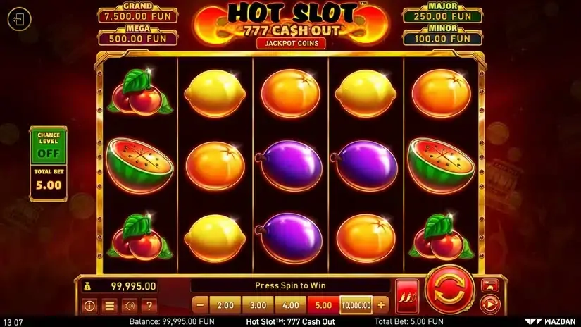Hot Slot™: 777 Cash Out slot screenshot 