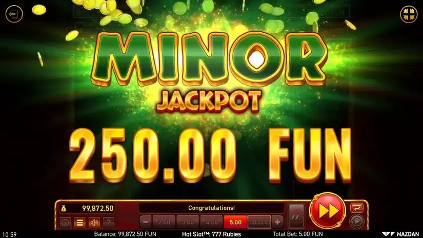 Hot Slot™: 777 Rubies slot screenshot 6