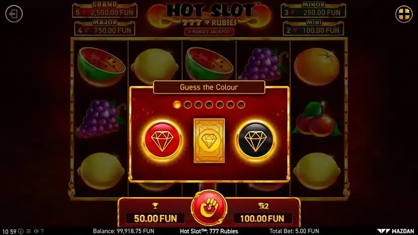 Hot Slot™: 777 Rubies slot screenshot 4
