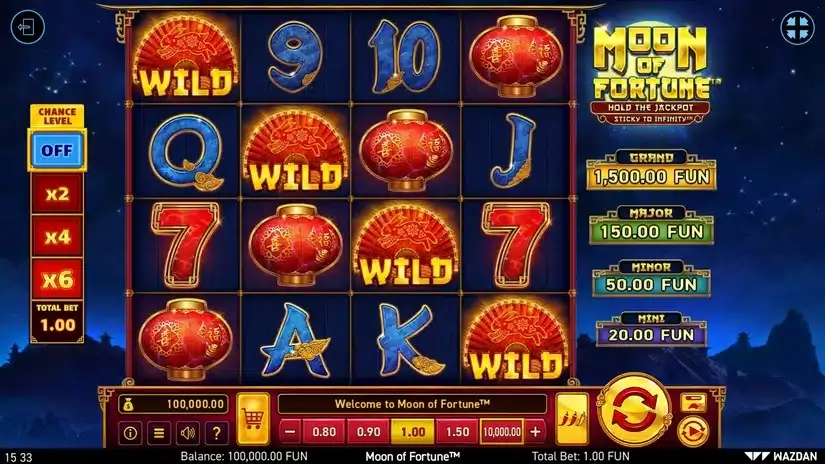 Moon of Fortune slot screenshot 