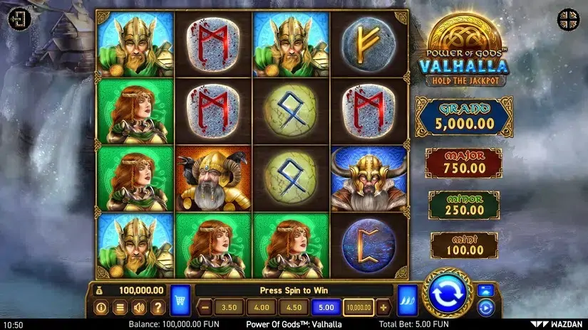 Power of Gods™: Valhalla slot screenshot 