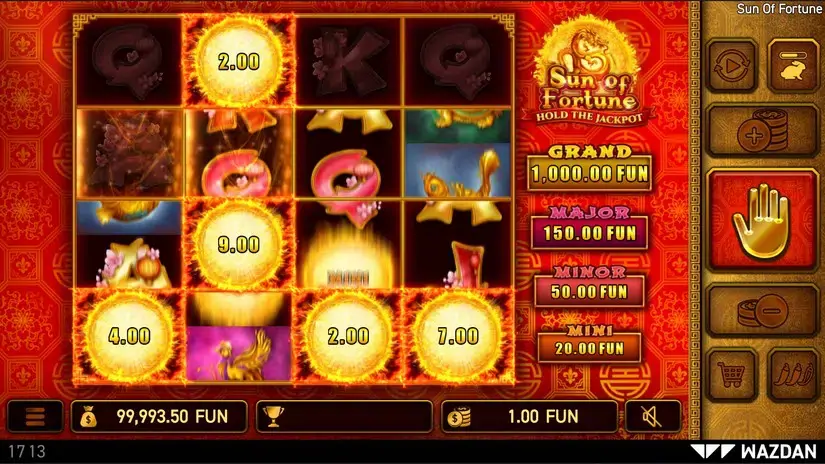 Sun of Fortune slot screenshot 2