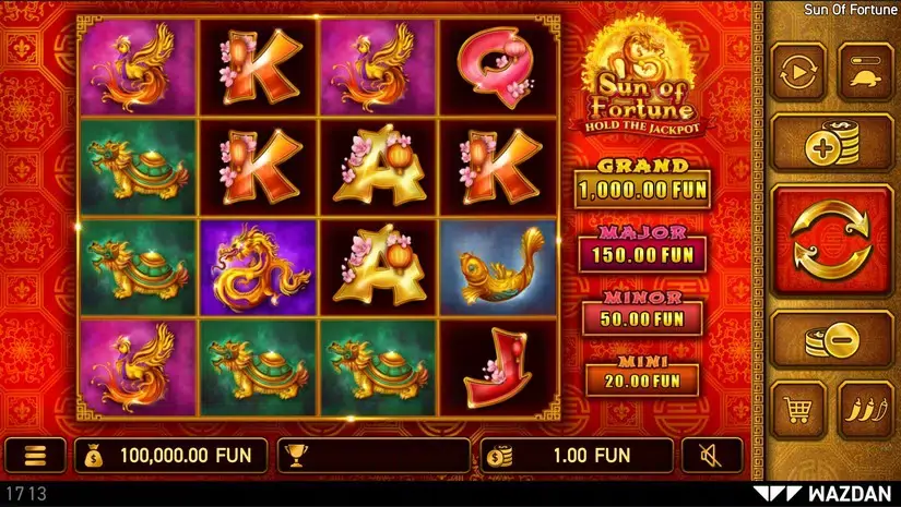 Sun of Fortune slot screenshot 