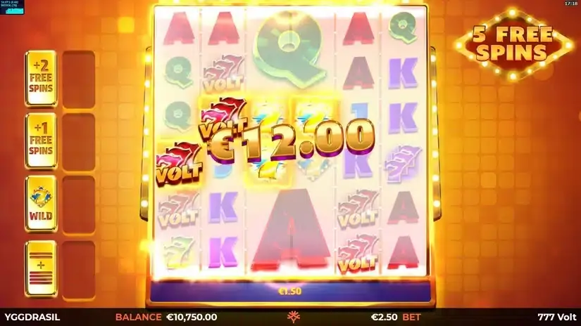 777 Volt GigaBlox slot screenshot 