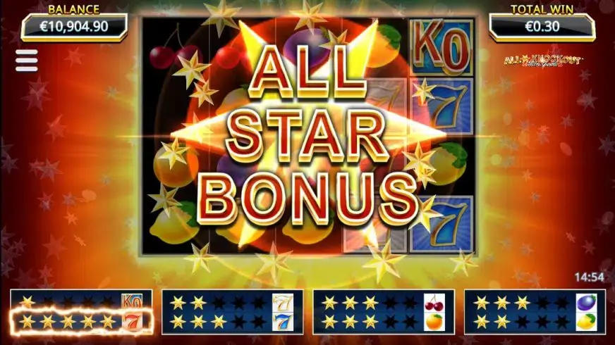 All Star Knockout Ultra Gamble slot screenshot 3