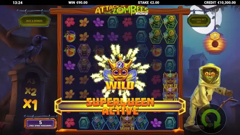 Attack of the Zombees WildEnergy slot screenshot 6