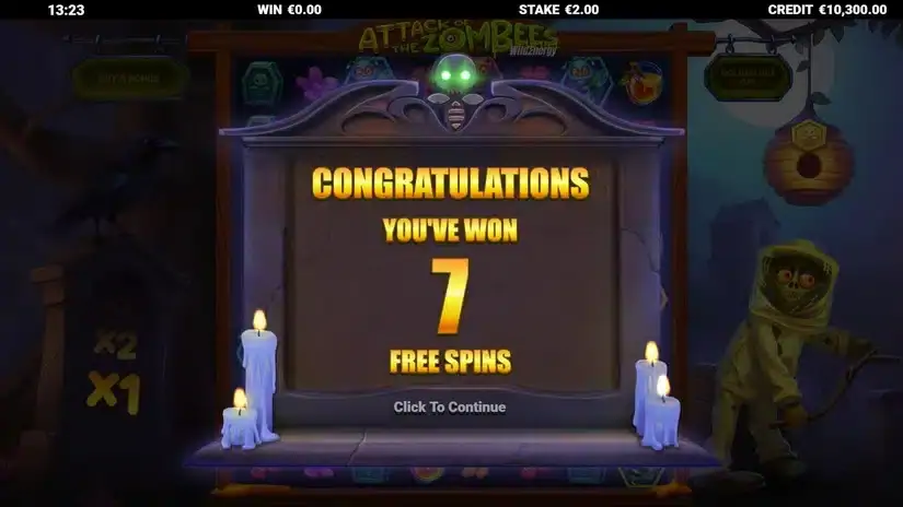 Attack of the Zombees WildEnergy slot screenshot 3